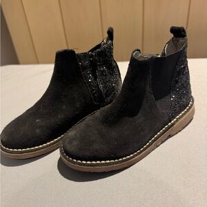 Childrenchic size 11 Kids Black Sparkle Chelsea Boots
